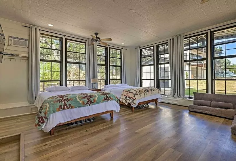 Trendy Fredericksburg Pad W/ Pool & Valley Views!