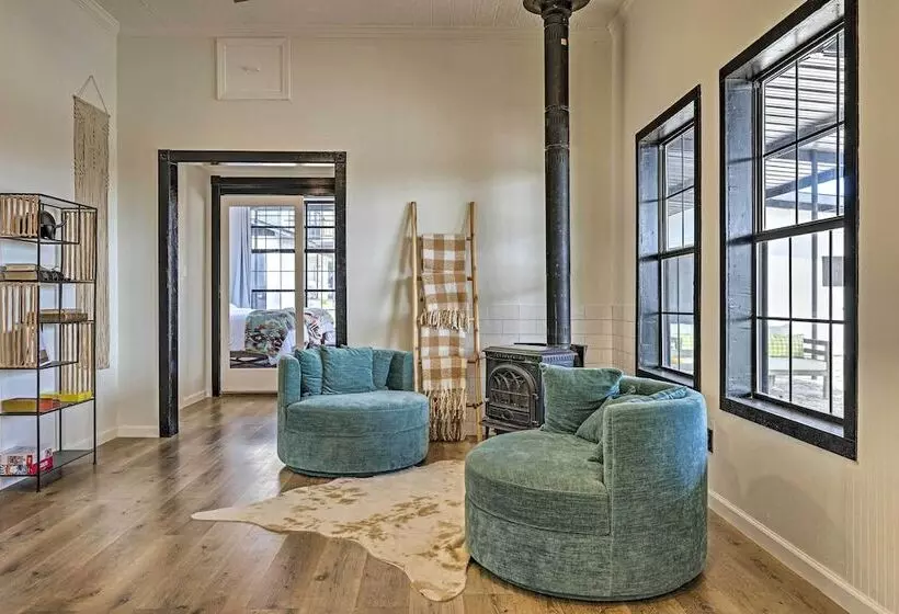 Trendy Fredericksburg Pad W/ Pool & Valley Views!