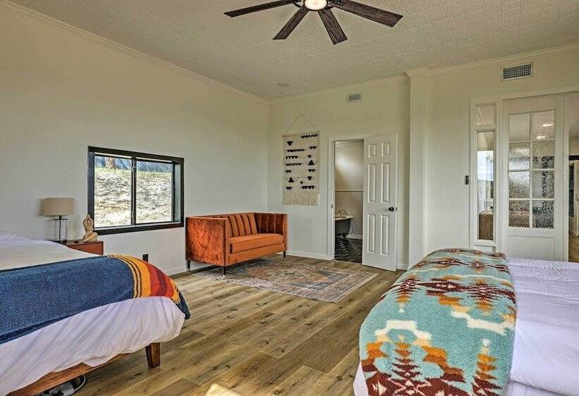 Trendy Fredericksburg Pad W/ Pool & Valley Views!