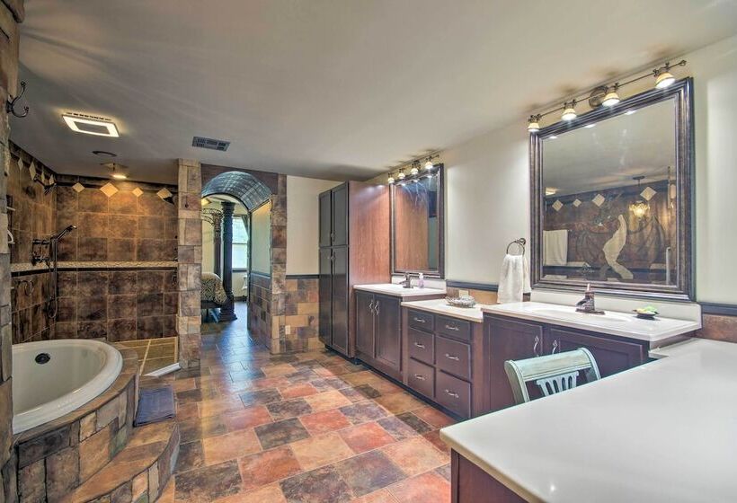 Dragon Castle  W/ Secret Passage, Dock, & Hot Tub