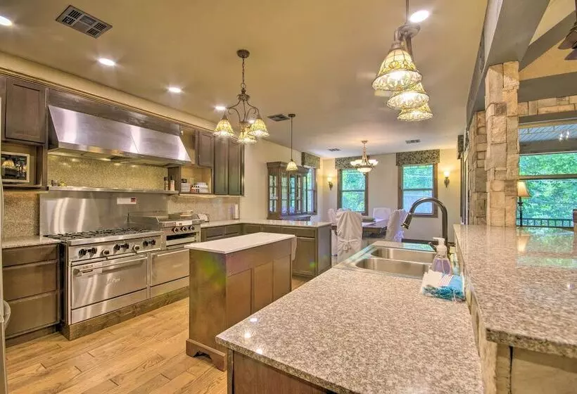 Dragon Castle  W/ Secret Passage, Dock, & Hot Tub