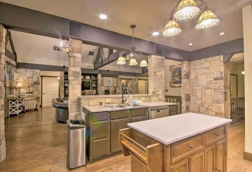 Dragon Castle  W/ Secret Passage, Dock, & Hot Tub