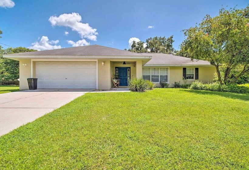 Walk To Rainbow River: Peaceful Home In Dunnellon
