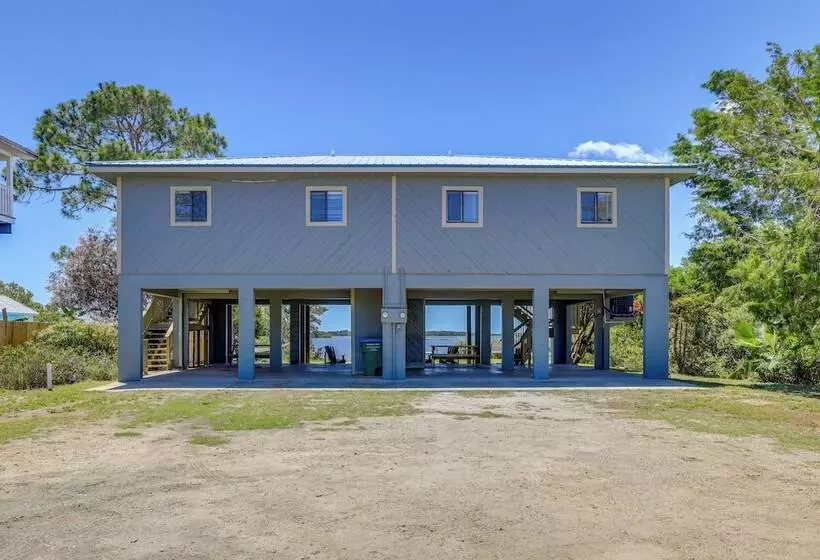 Waterfront Cedar Key Duplex Home: Grill & Dock!