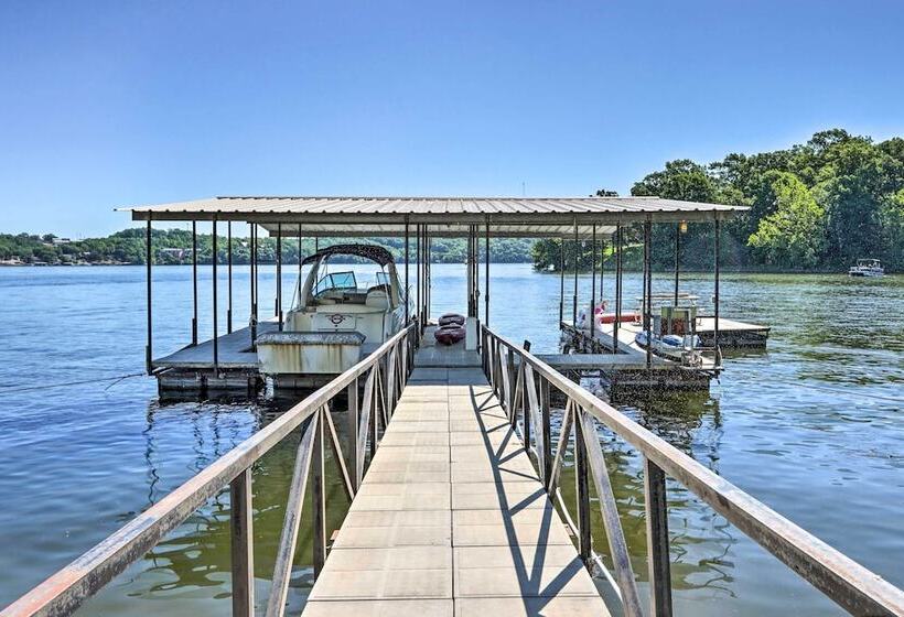 Waterfront Lake Ozark Home W/ Dock & Boat Slip!