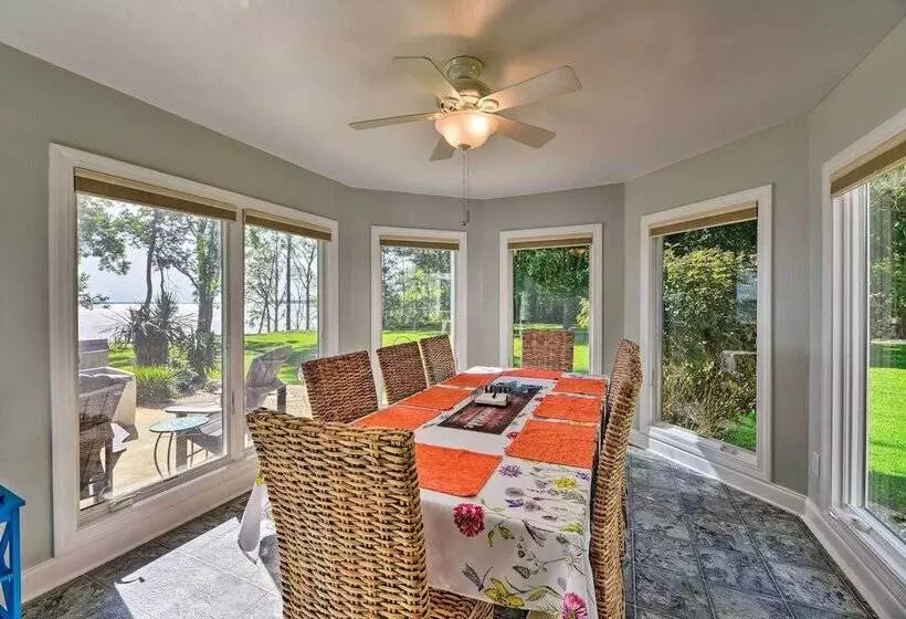 Bayfront Blounts Creek Home: Private Beach + Dock!