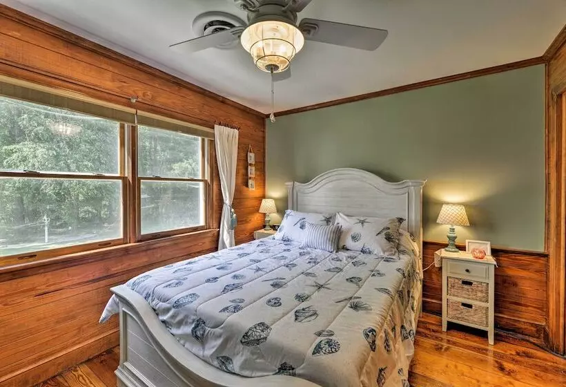 Bayfront Blounts Creek Home: Private Beach + Dock!