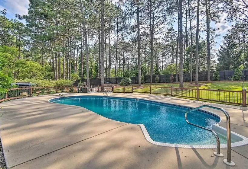 Peaceful Southern Pines Home W/ Pool + Yard!