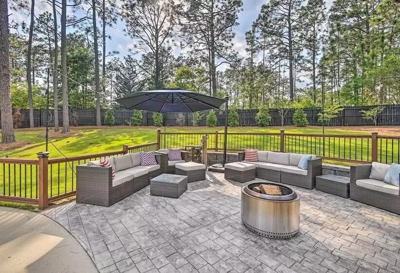 Peaceful Southern Pines Home W/ Pool + Yard!