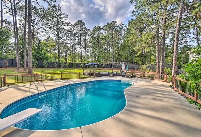 Peaceful Southern Pines Home W/ Pool + Yard!
