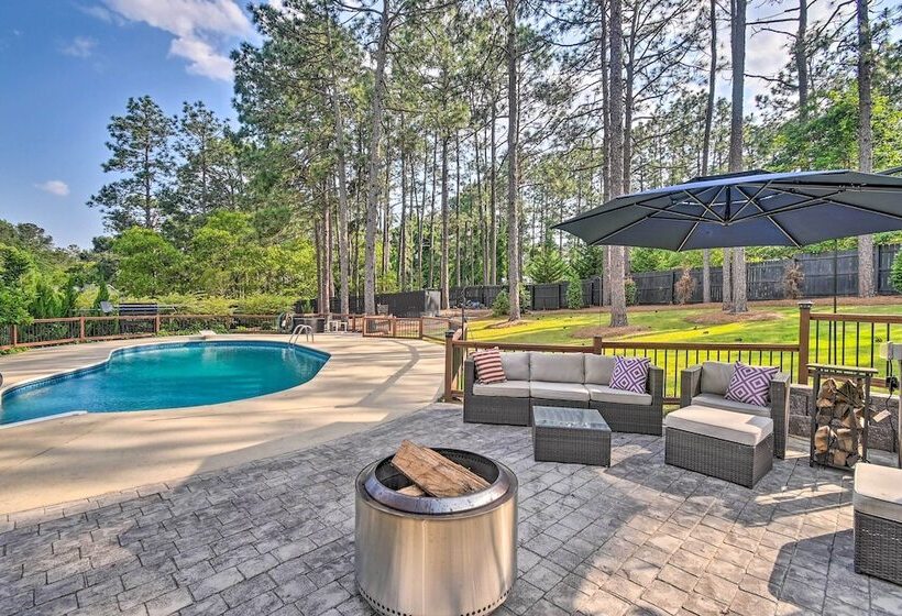 Peaceful Southern Pines Home W/ Pool + Yard!