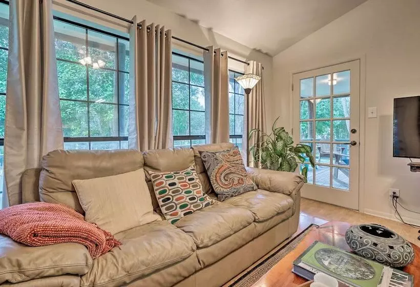 Riverfront Martindale House W/ 2 Covered Decks