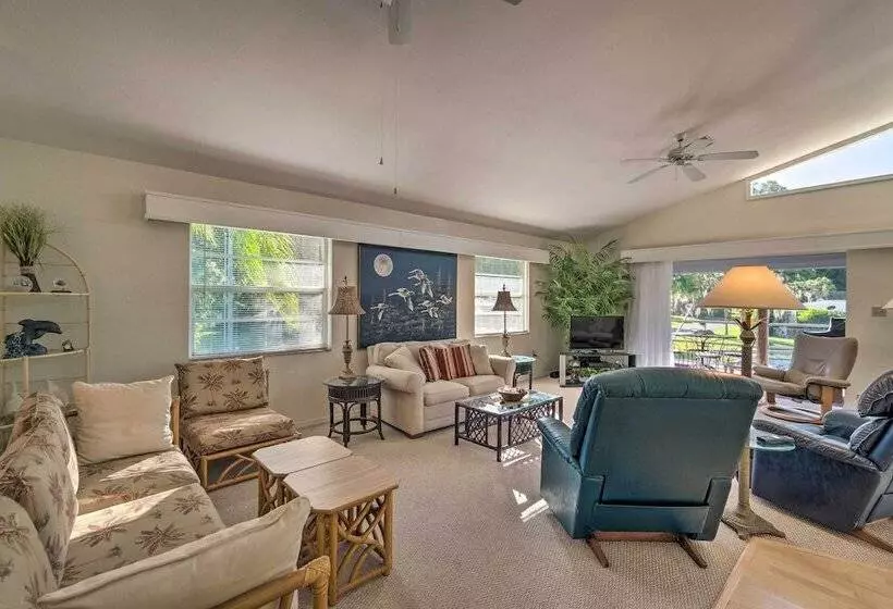 Canalfront Home W/ Private Dock   5 Mi To Beaches!