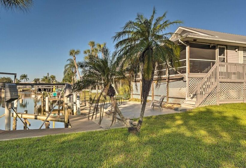 Canalfront Home W/ Private Dock   5 Mi To Beaches!