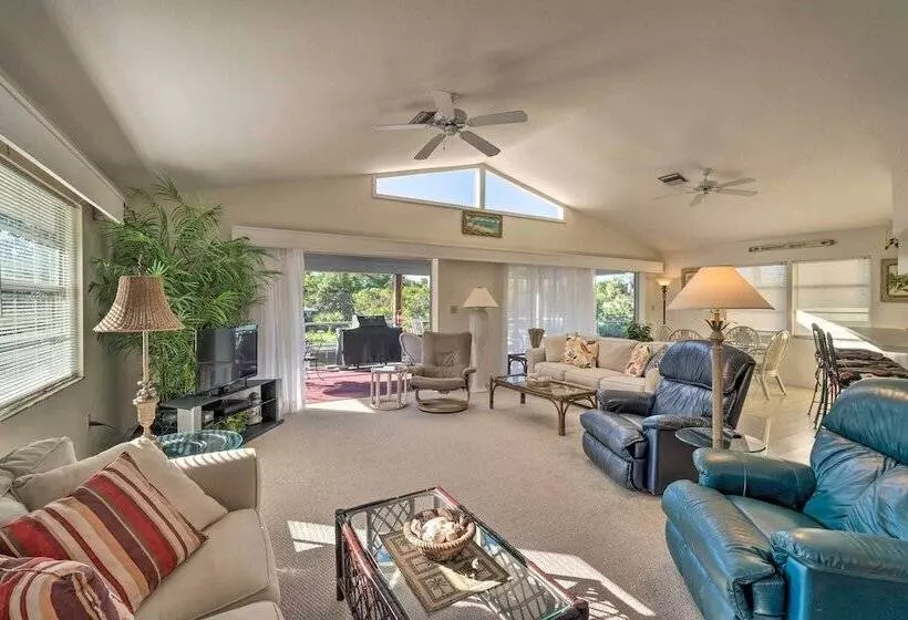 Canalfront Home W/ Private Dock   5 Mi To Beaches!