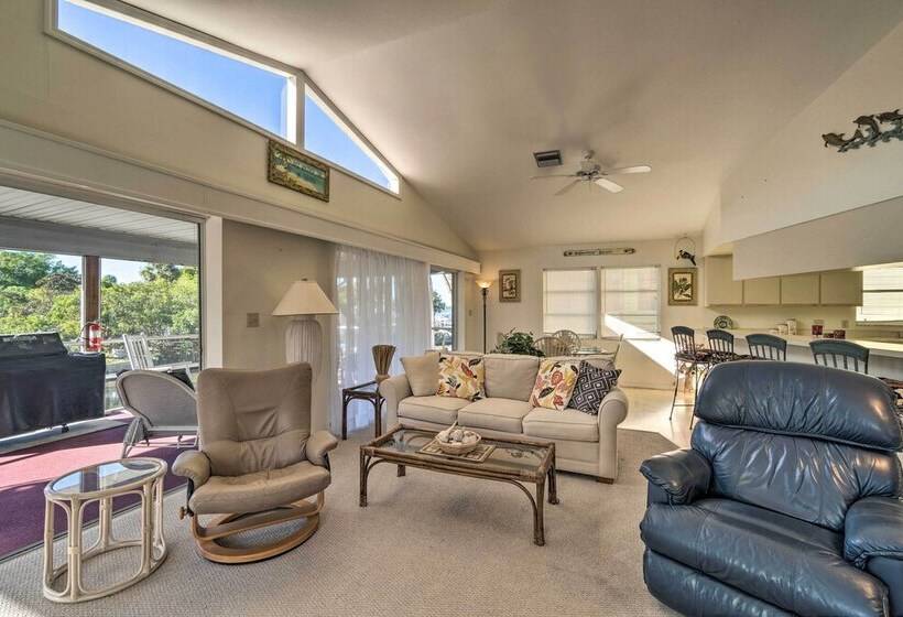 Canalfront Home W/ Private Dock   5 Mi To Beaches!