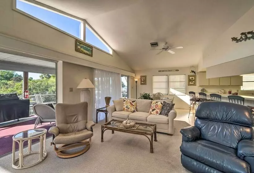 Canalfront Home W/ Private Dock   5 Mi To Beaches!