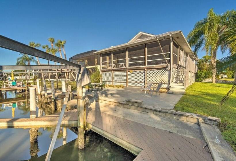 Canalfront Home W/ Private Dock   5 Mi To Beaches!