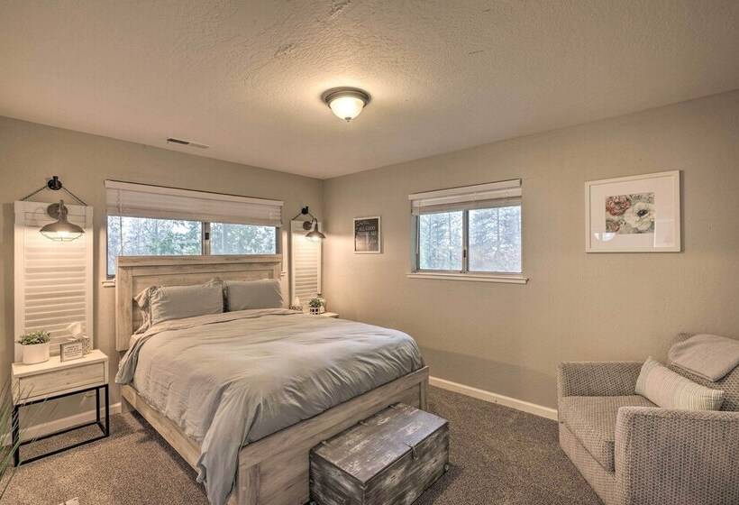 Forest View Deck + Fire Pits: Pine Grove Retreat!