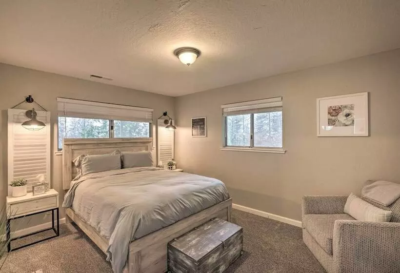 Forest View Deck + Fire Pits: Pine Grove Retreat!