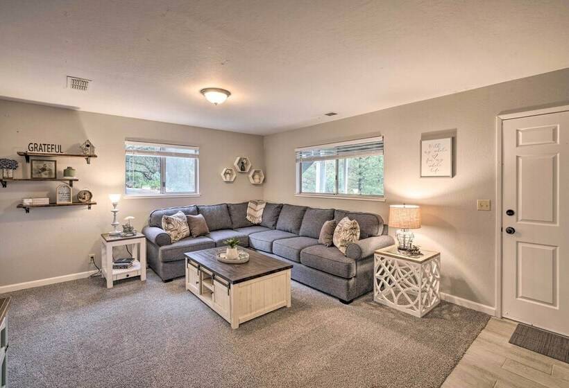 Forest View Deck + Fire Pits: Pine Grove Retreat!