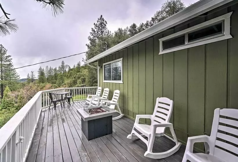 Forest View Deck + Fire Pits: Pine Grove Retreat!