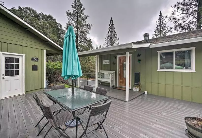 Forest View Deck + Fire Pits: Pine Grove Retreat!