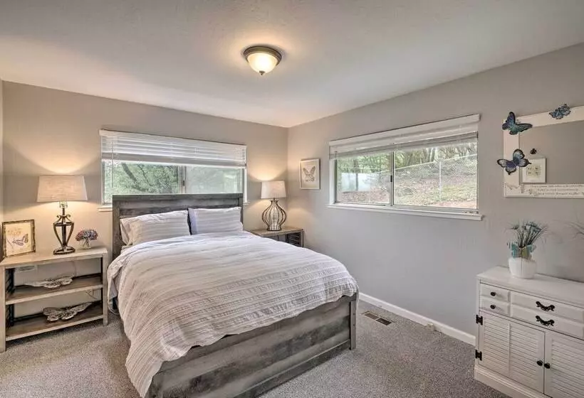 Forest View Deck + Fire Pits: Pine Grove Retreat!