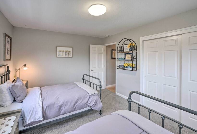 Forest View Deck + Fire Pits: Pine Grove Retreat!