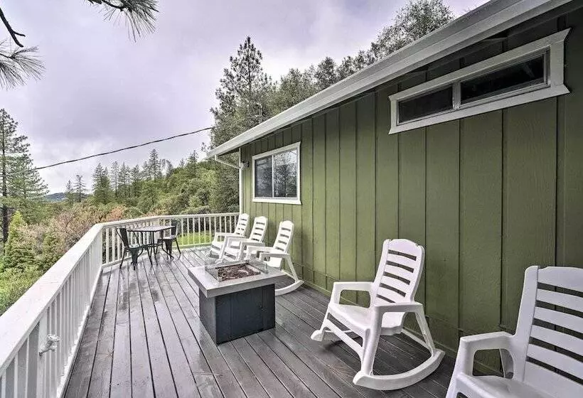 Forest View Deck + Fire Pits: Pine Grove Retreat!