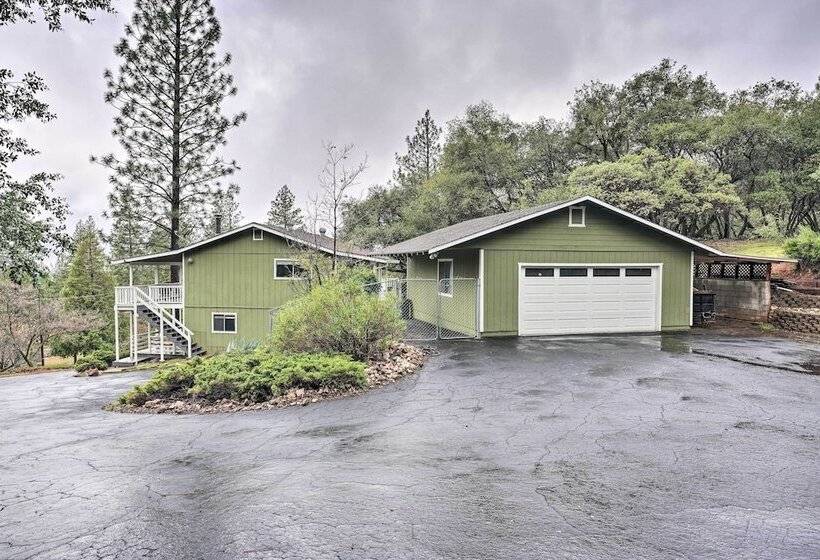 Forest View Deck + Fire Pits: Pine Grove Retreat!