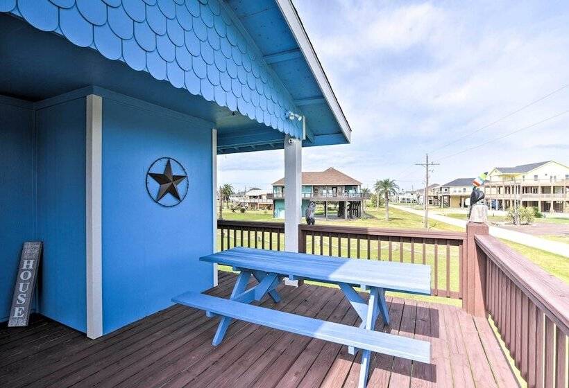 Colorful Crystal Beach Home W/ Ocean View!