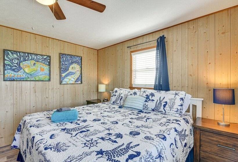 Colorful Crystal Beach Home W/ Ocean View!