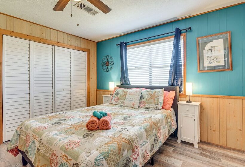 Colorful Crystal Beach Home W/ Ocean View!