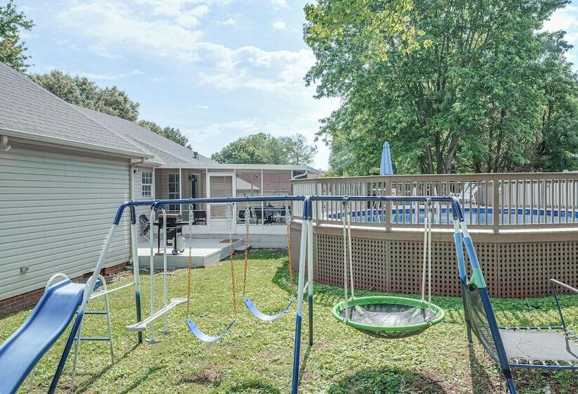 Above Ground Pool & Backyard At Murfreesboro Home!