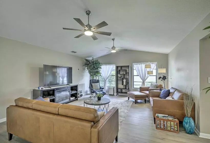 Palm Harbor Home W/ Pool & Golf Course Views!