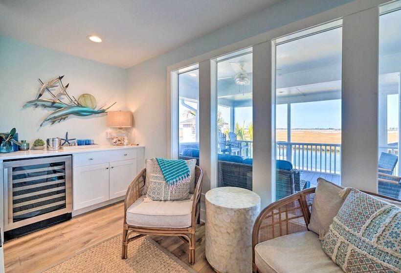 Stunning Surf City Home On Canal W/ Game Room!