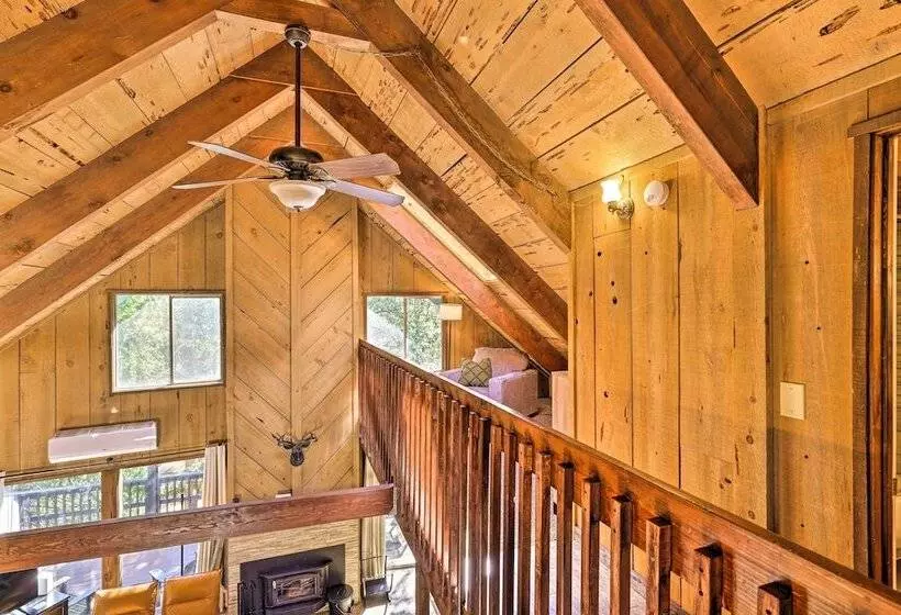 Near Trails: Cabin W/ 2 Level Deck In Twain Harte