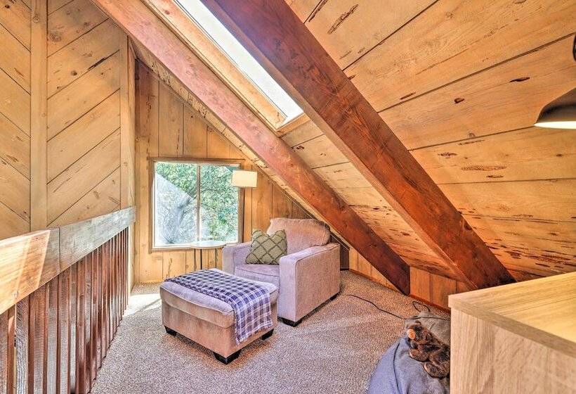 Near Trails: Cabin W/ 2 Level Deck In Twain Harte