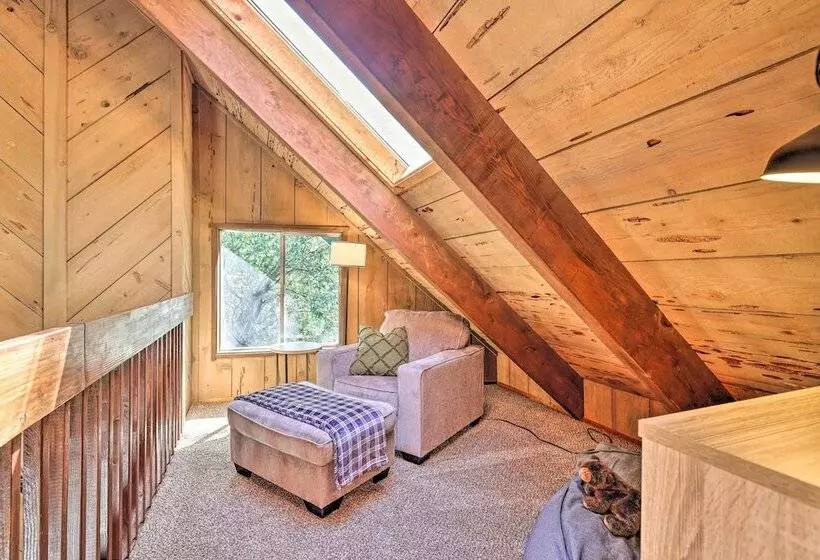Near Trails: Cabin W/ 2 Level Deck In Twain Harte