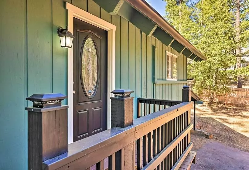 Near Trails: Cabin W/ 2 Level Deck In Twain Harte