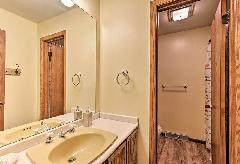 Arbor Vitae Home W/ Game Room: Snowmobiles Welcome