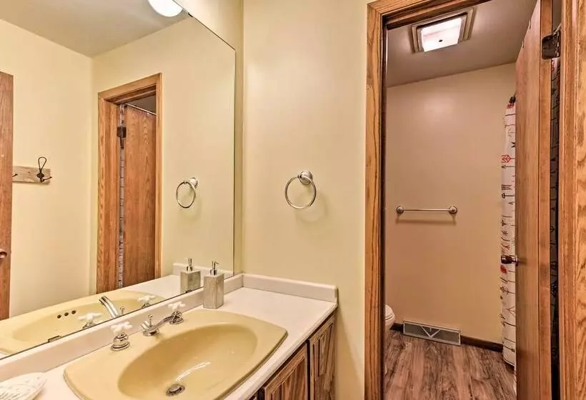 Arbor Vitae Home W/ Game Room: Snowmobiles Welcome