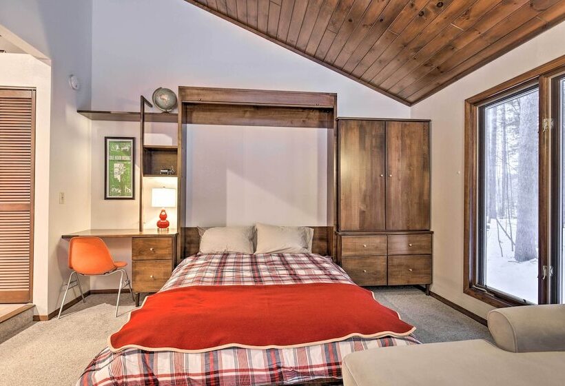 Arbor Vitae Home W/ Game Room: Snowmobiles Welcome