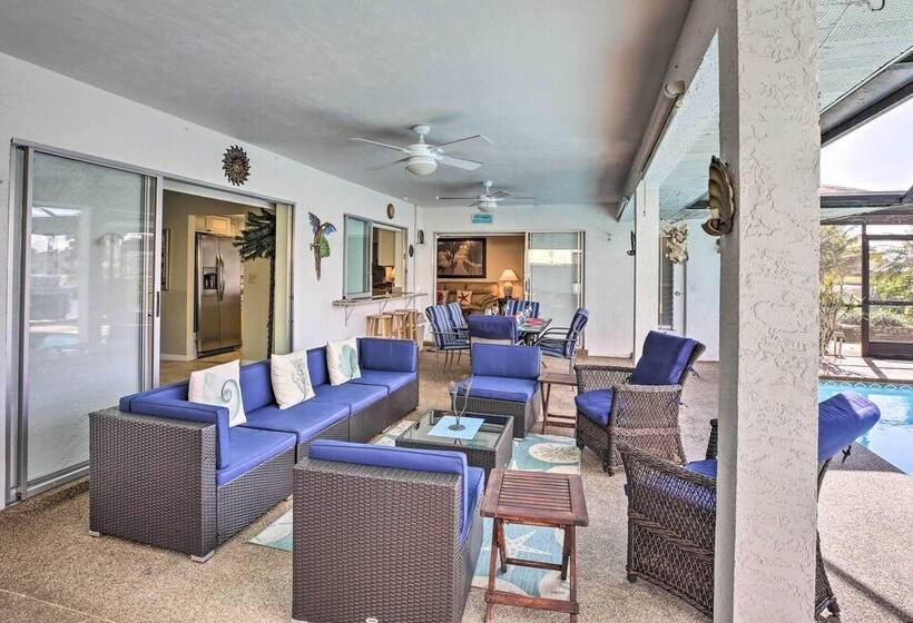 Dock Access & Pool: Cape Coral Retreat