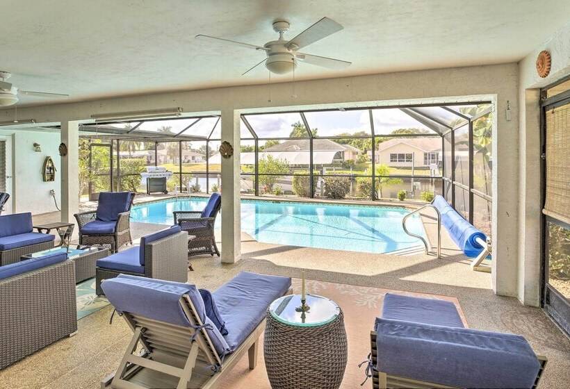 Dock Access & Pool: Cape Coral Retreat