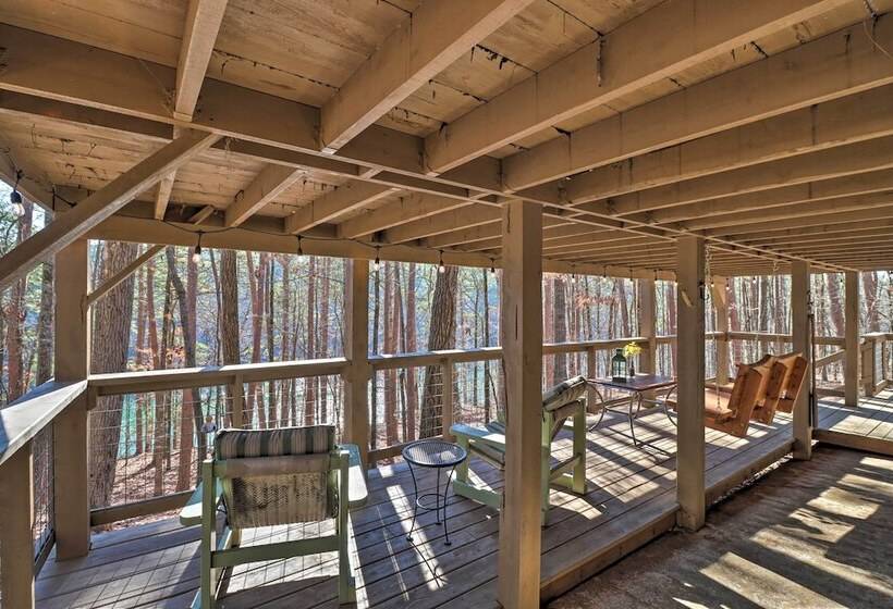 Scenic Greers Ferry Cabin W/ Deck + Fire Pit!