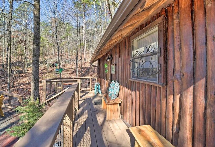Scenic Greers Ferry Cabin W/ Deck + Fire Pit!
