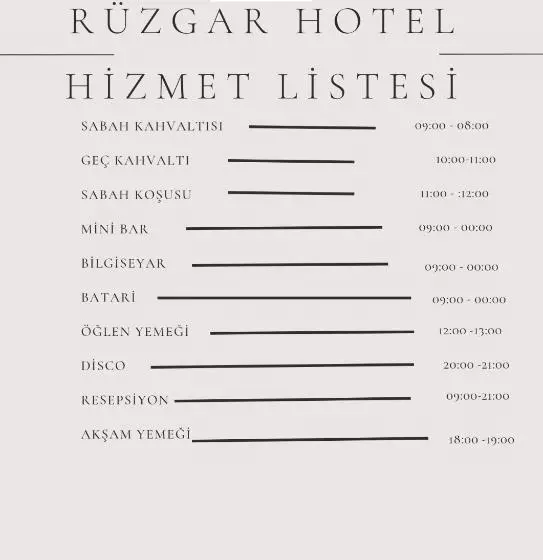 ホテル Rüzgar