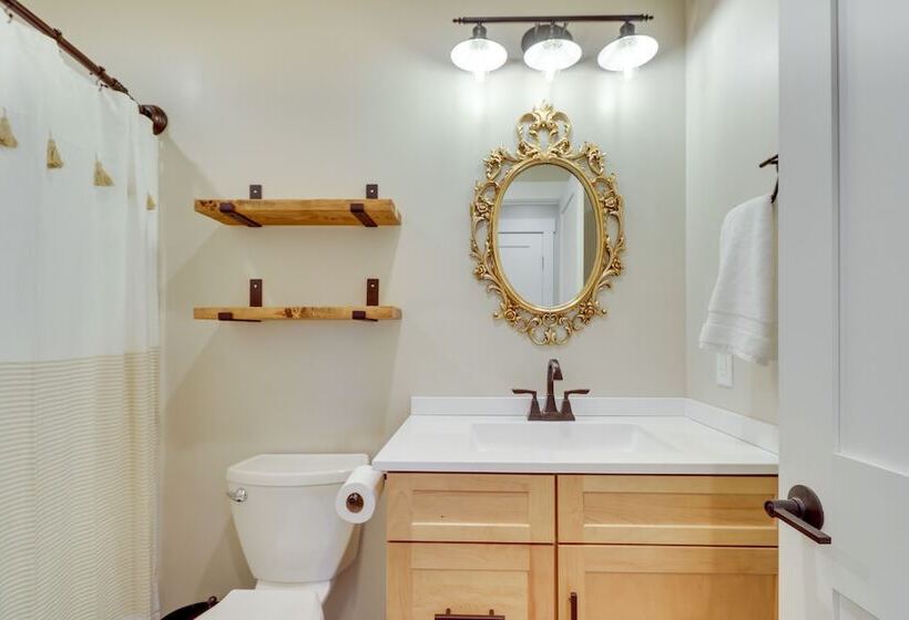 Modern Lakeside Cabin W/ Mountain Views & Hot Tub!